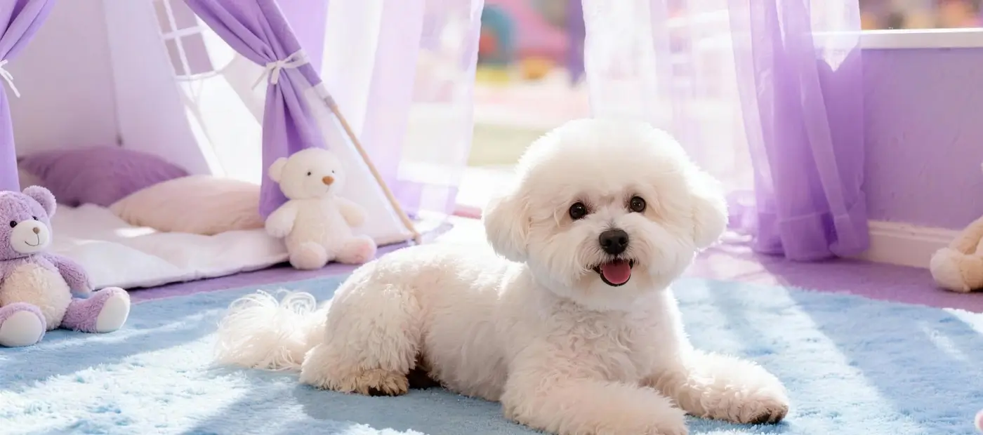 Dog staying at the pet hotel