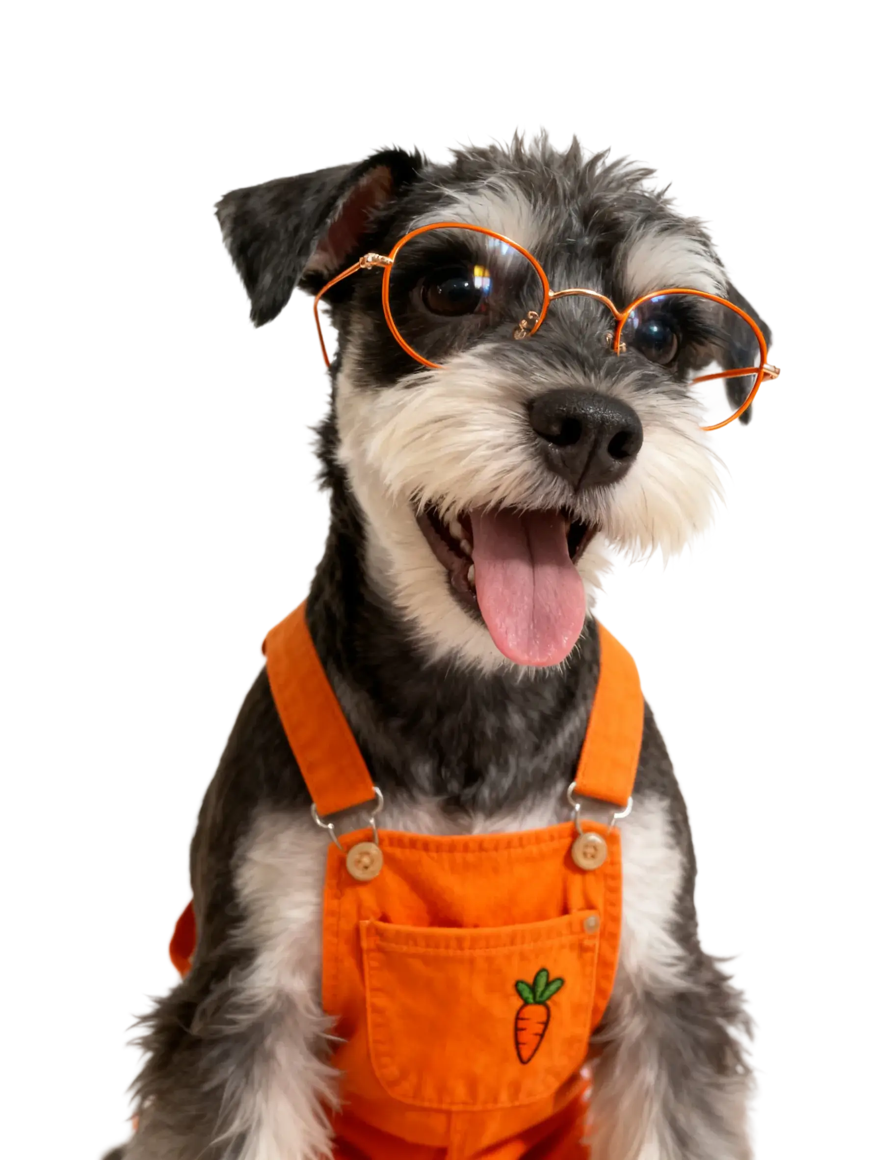 Dog with glasses